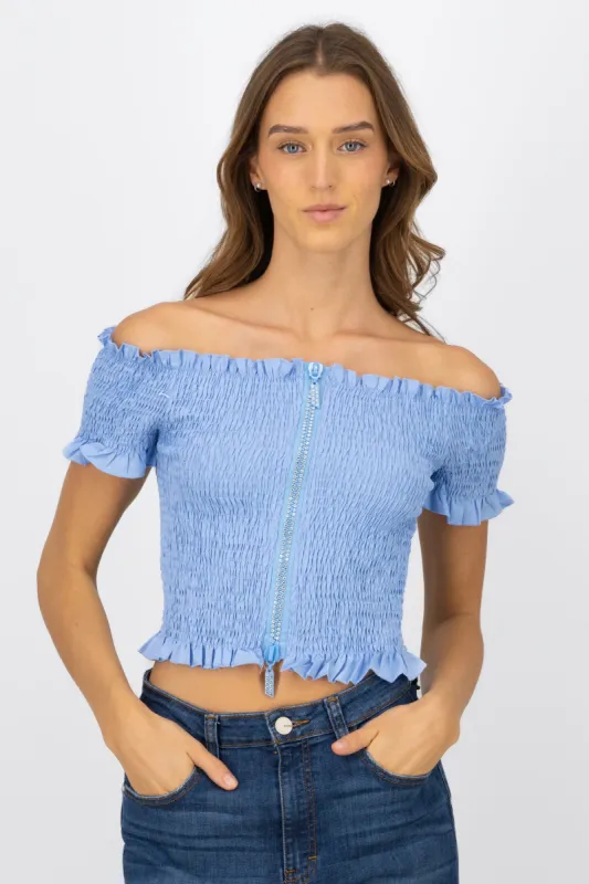Blusa smog detalle cierre sold by Shasa