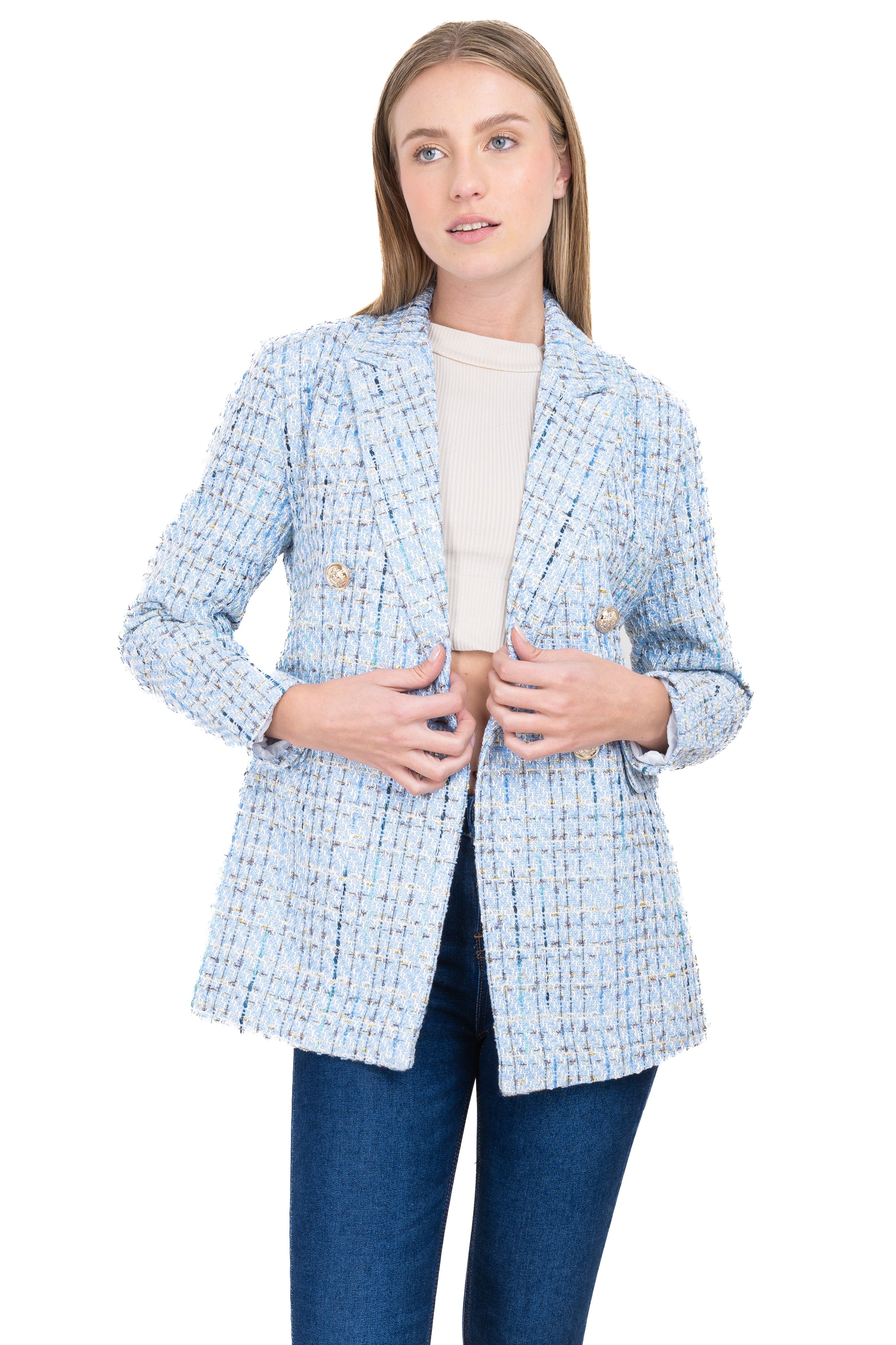 Saco cruzado detalle botones sold by Shasa