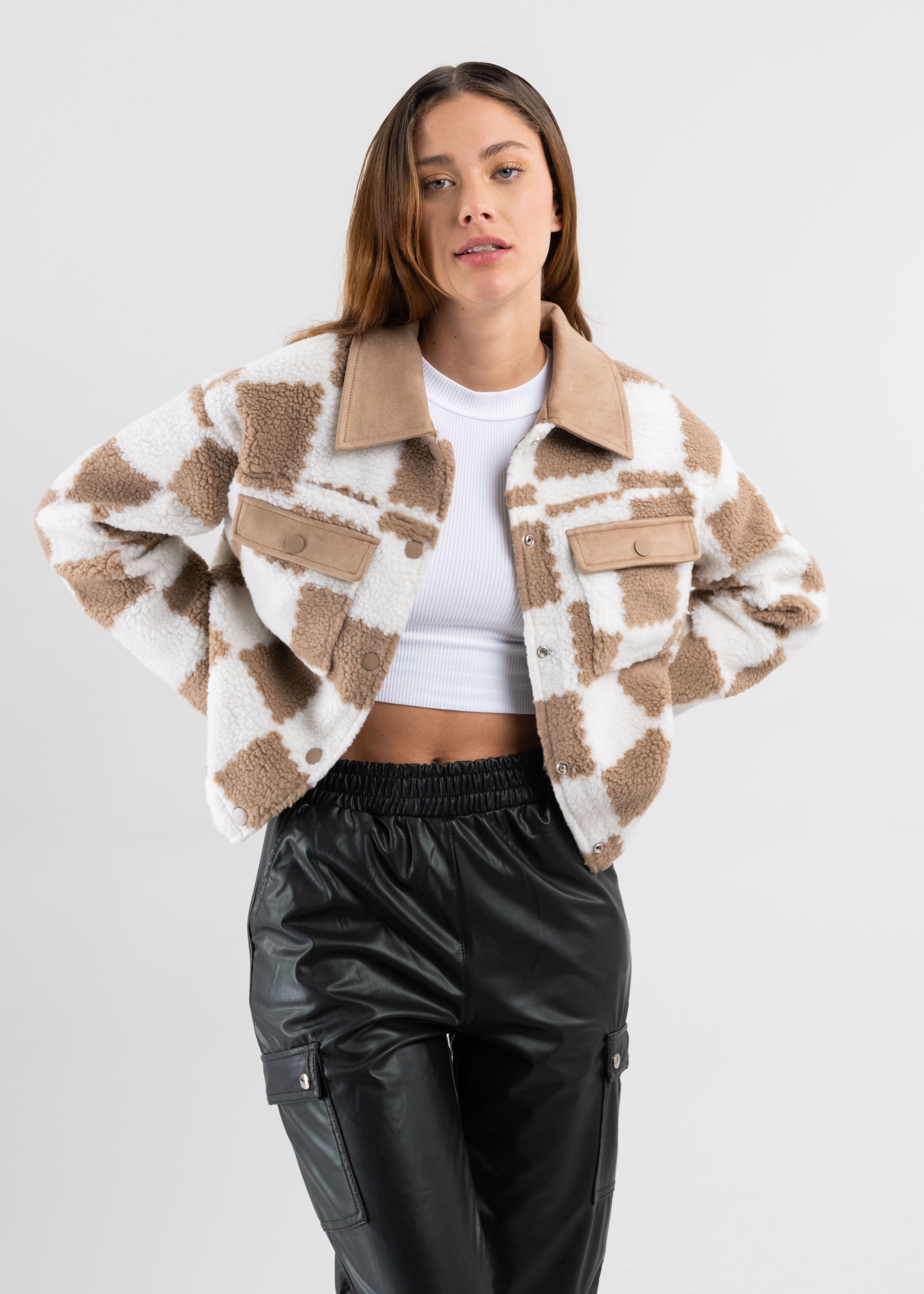 Chamarra peluche cuadros sold by Shasa product image thumbnail 2