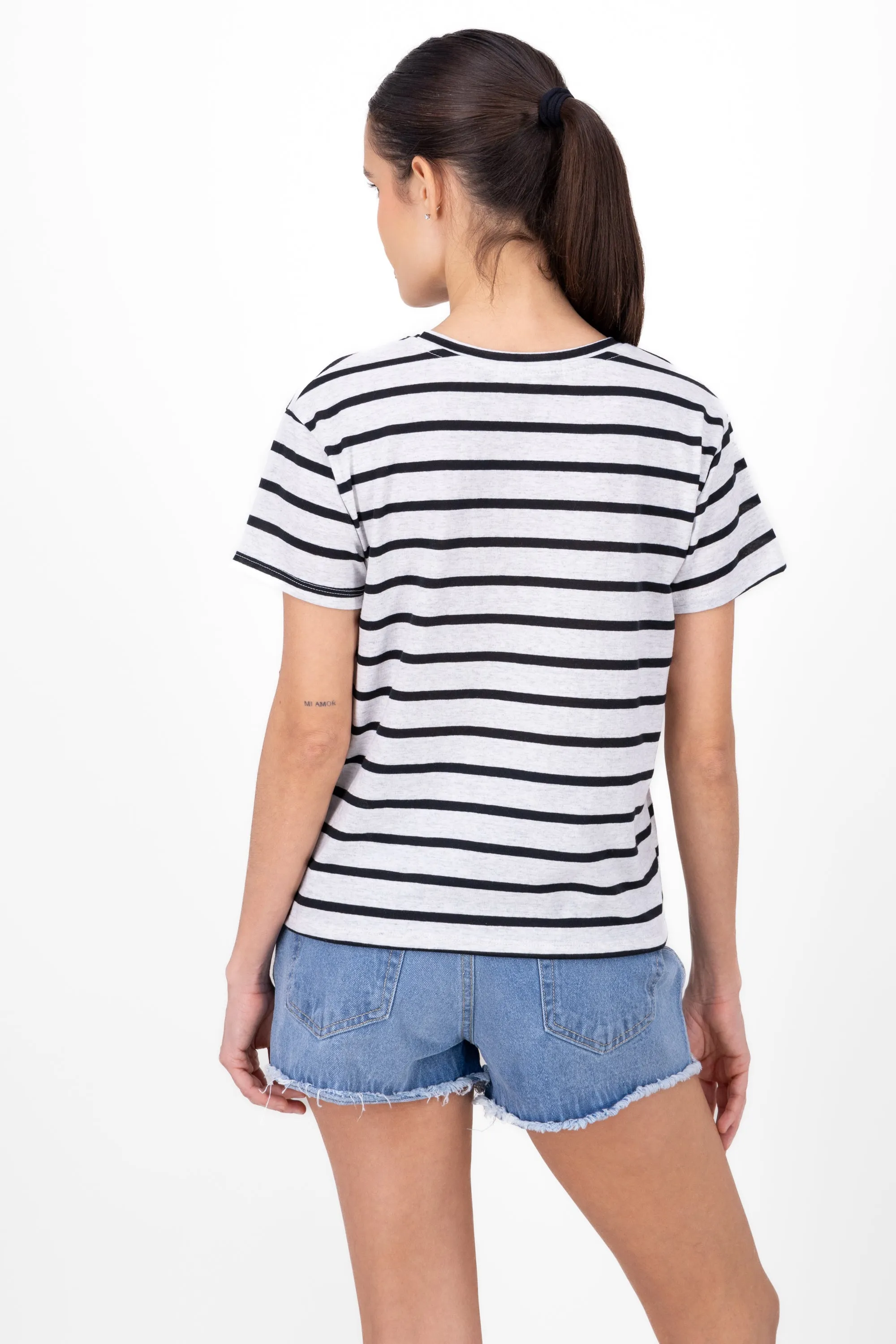 Playera rayas parche corazon sold by Shasa product image thumbnail 3