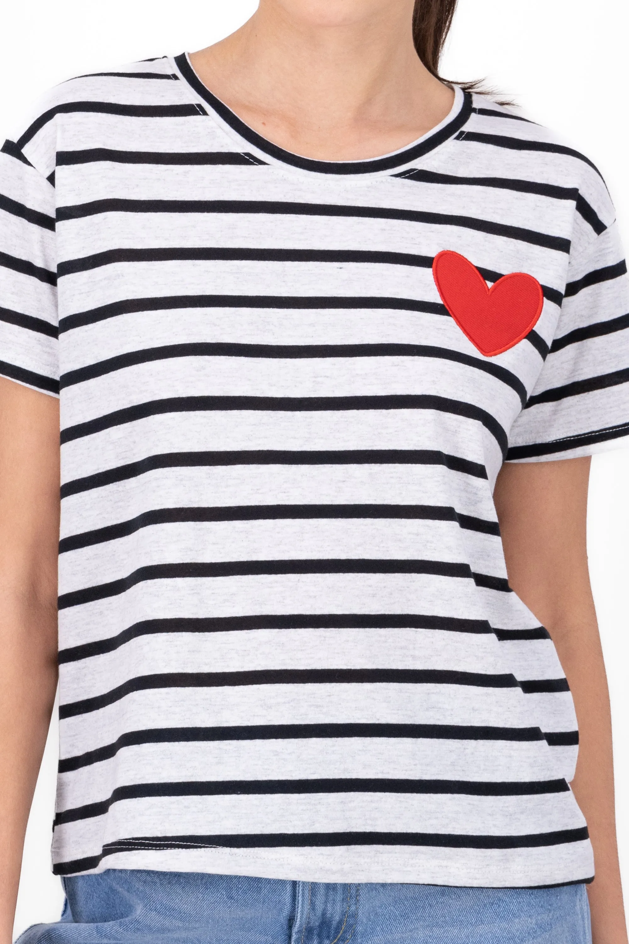 Playera rayas parche corazon sold by Shasa product image thumbnail 5