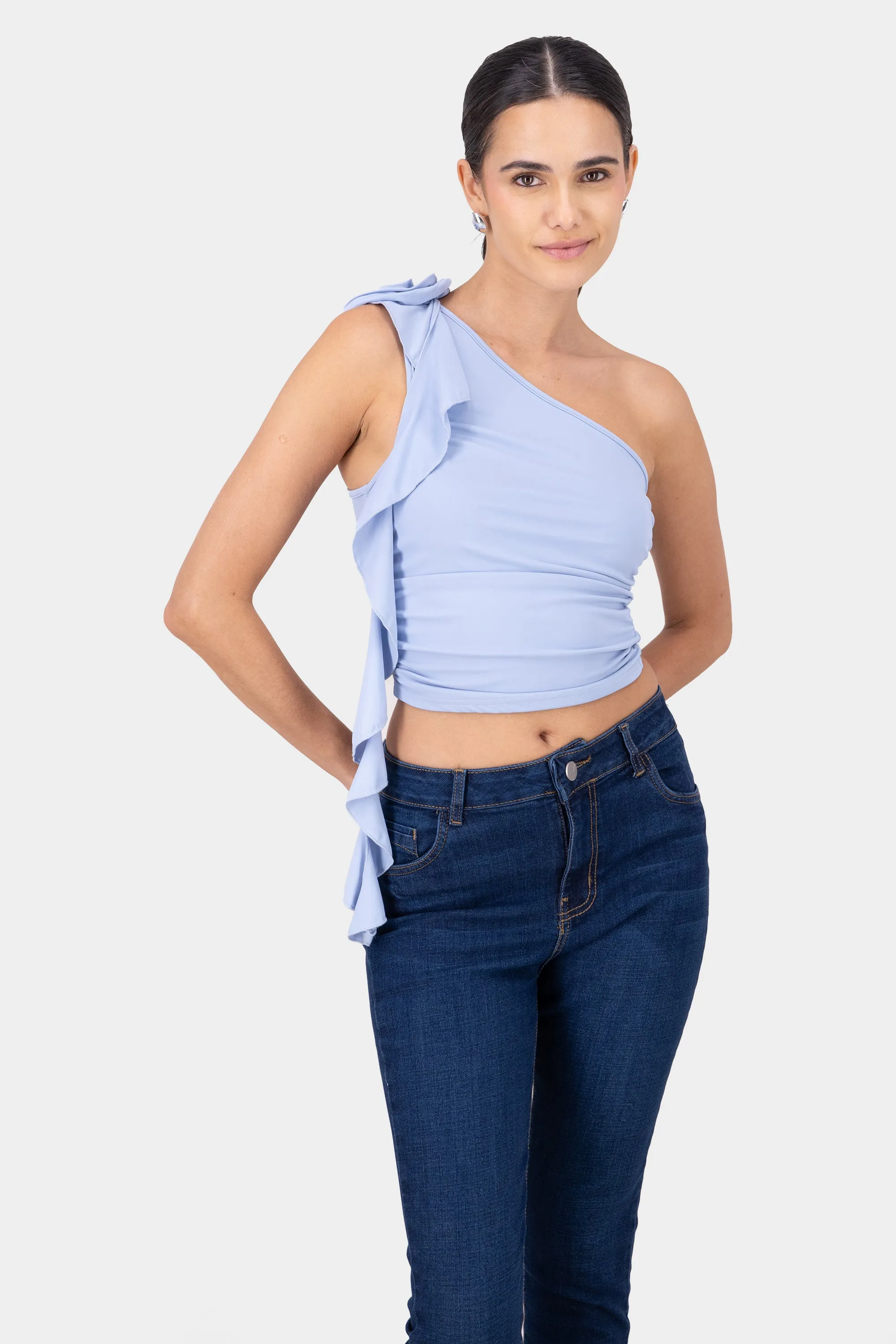 Top drapeado detalle flor sold by Shasa product image thumbnail 4