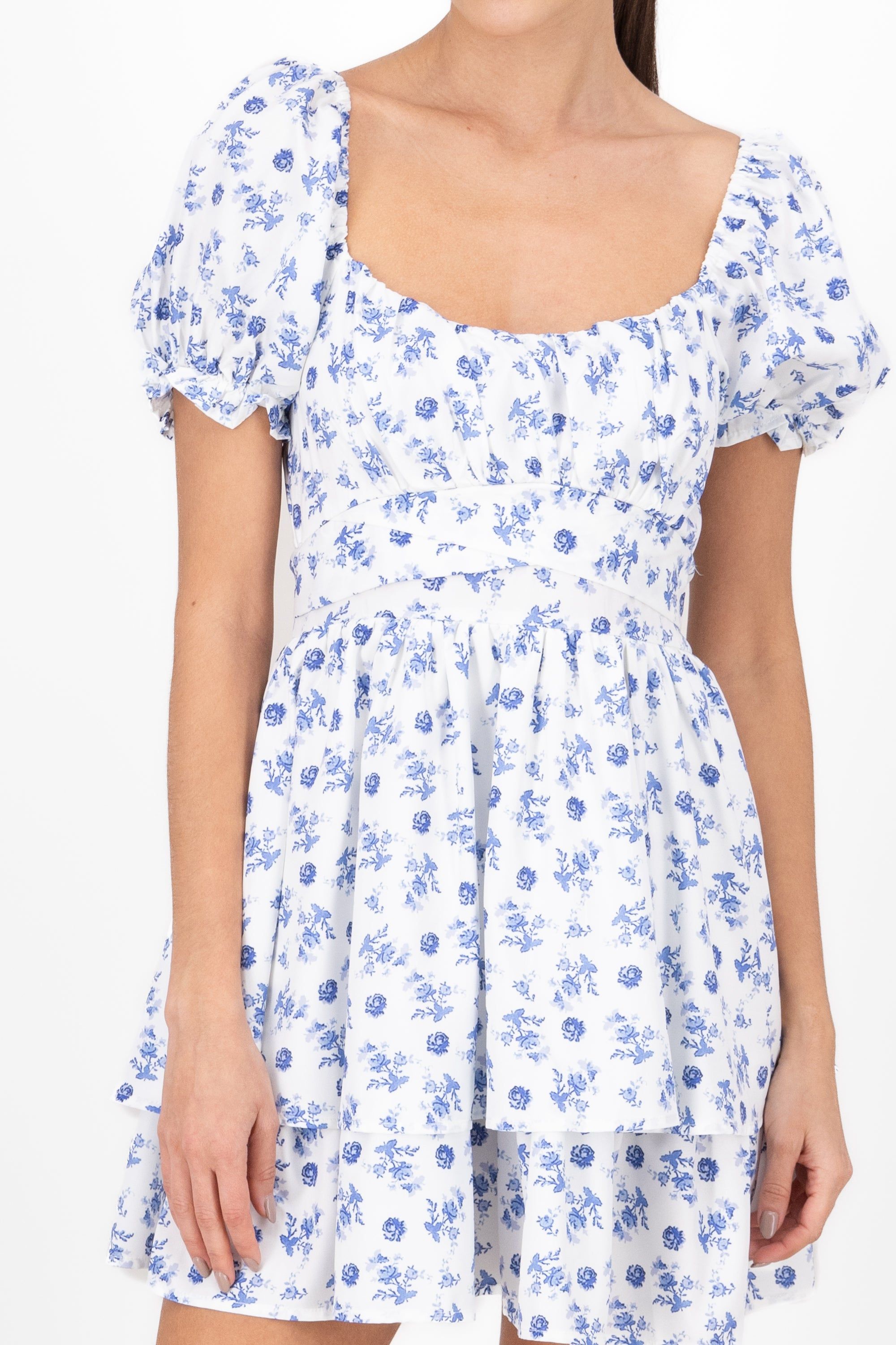 Vestido Olanes Manga Abullonada Flores sold by Shasa product image thumbnail 5