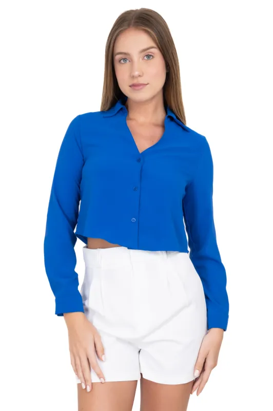 Camisa Crop Escote sold by Shasa