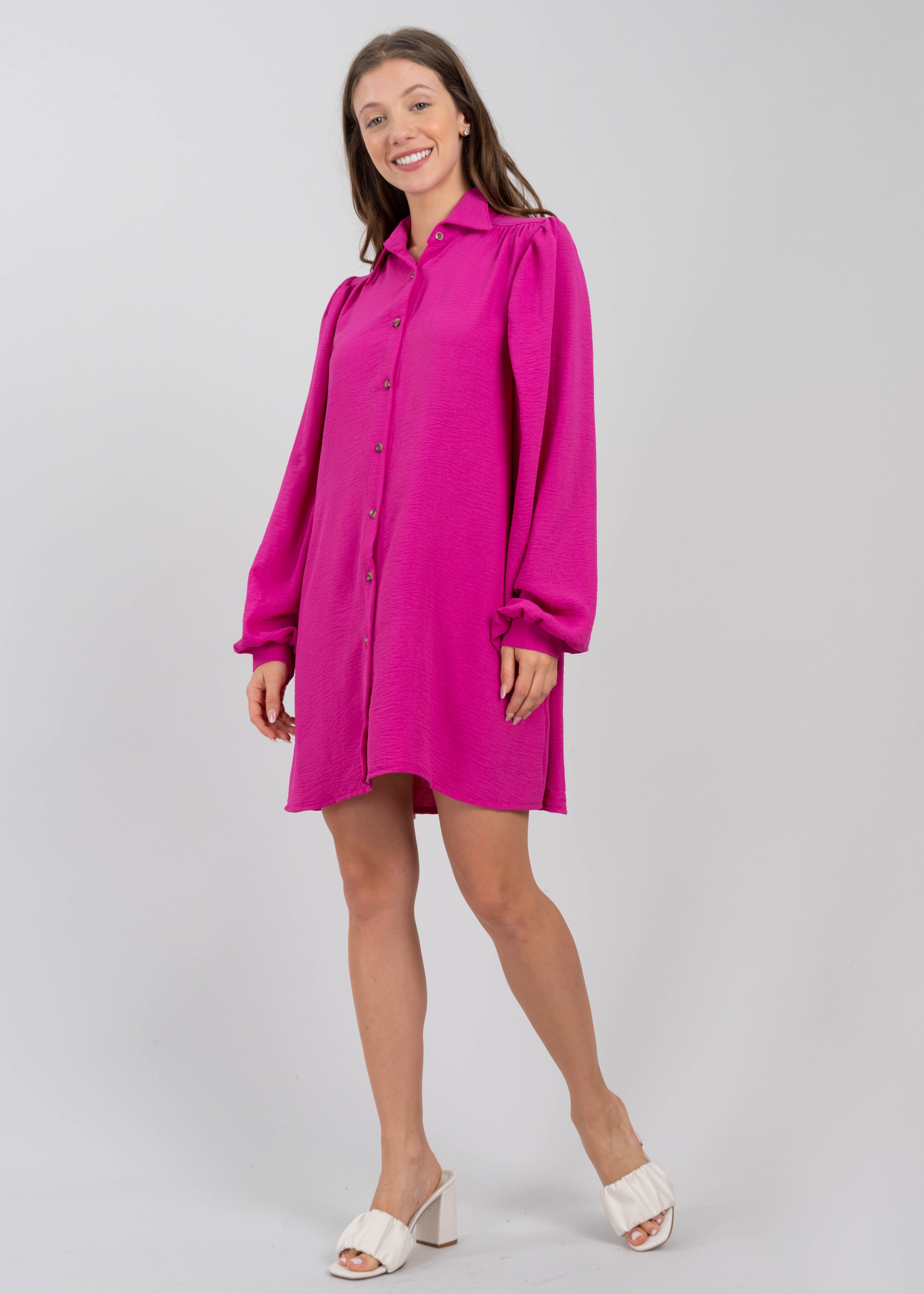 Vestido mini camisero manga abullonada sold by Shasa product image thumbnail 2