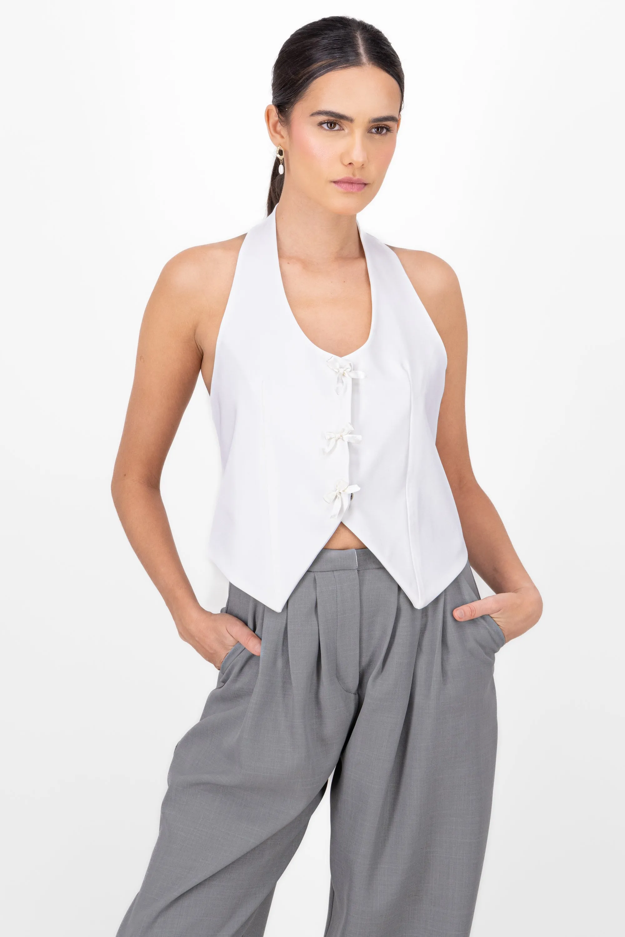 Corset halter moños hypsters sold by Shasa