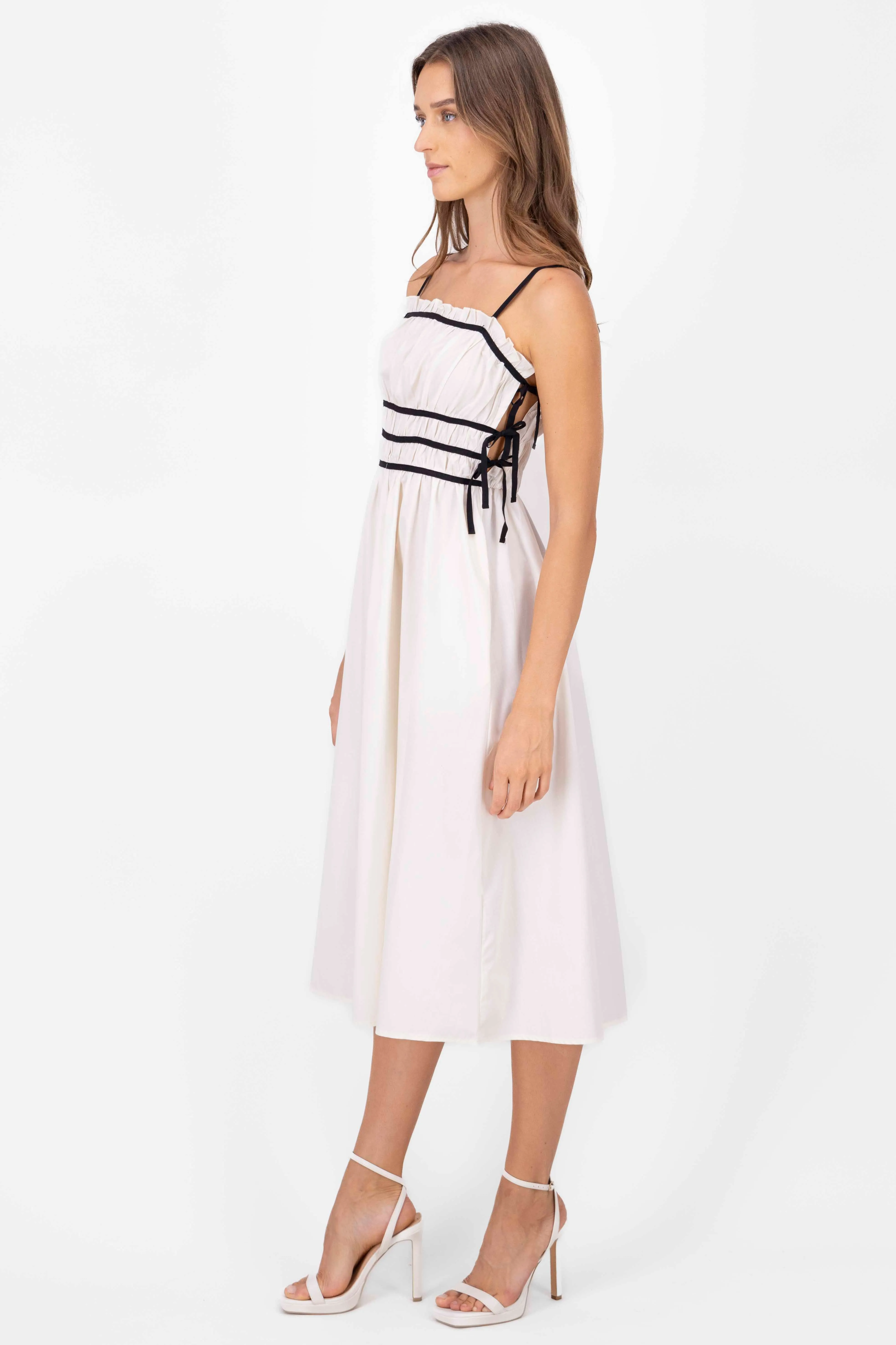 Vestido maxi moños contraste sold by Shasa product image thumbnail 3