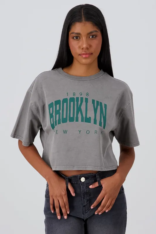 Playera Crop Brooklyn sold by Shasa