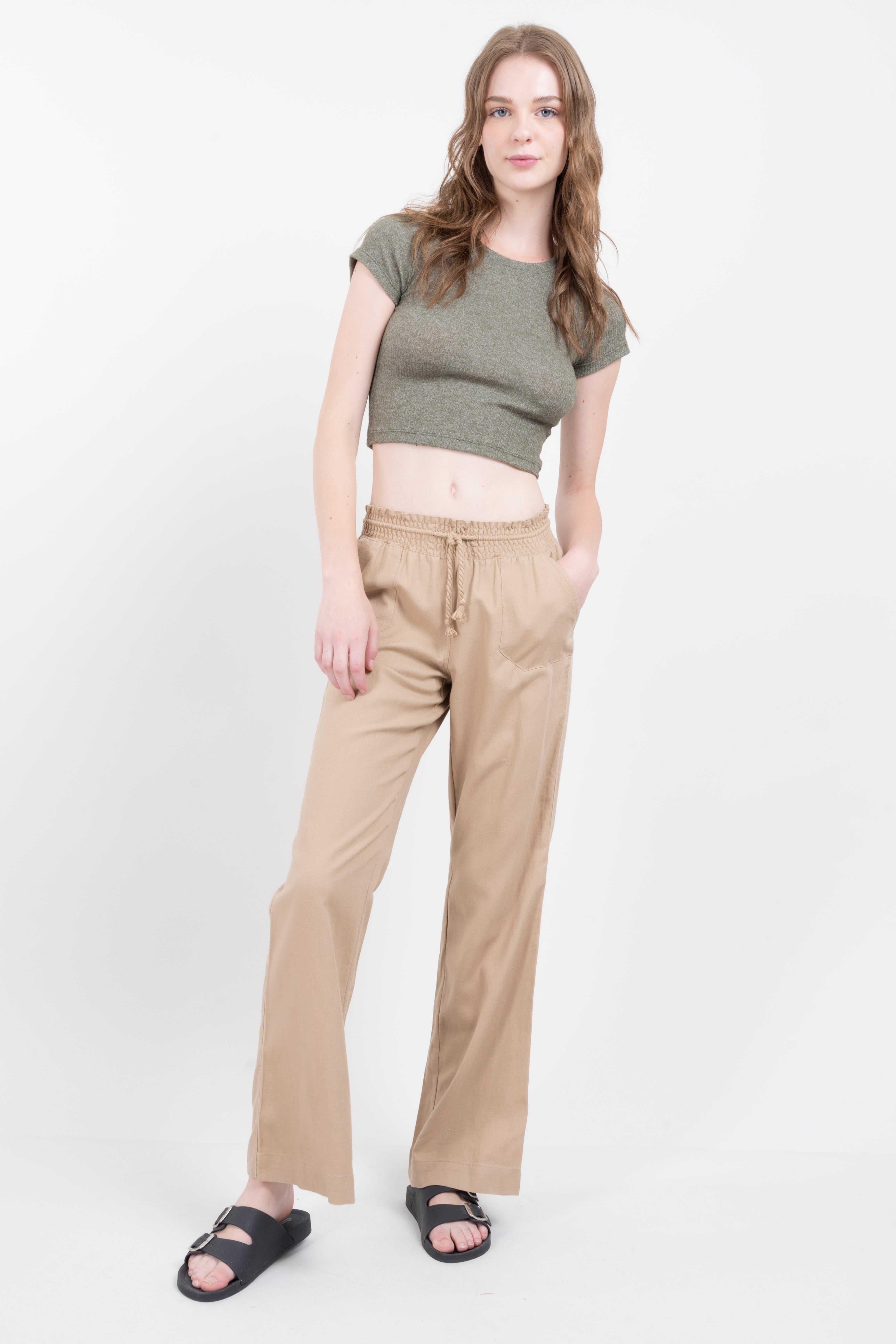 Pantalones de lino cargo sold by Shasa product image thumbnail 2