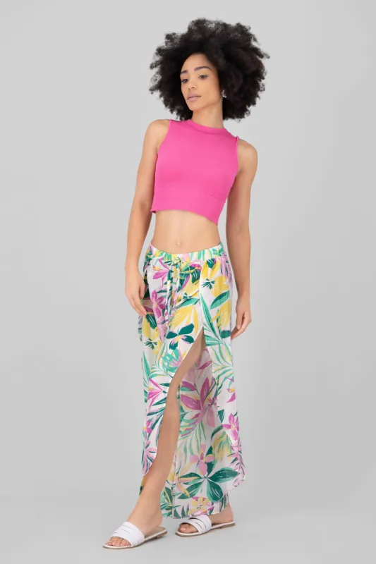 Pantalon amplio detalle abertura sold by Shasa