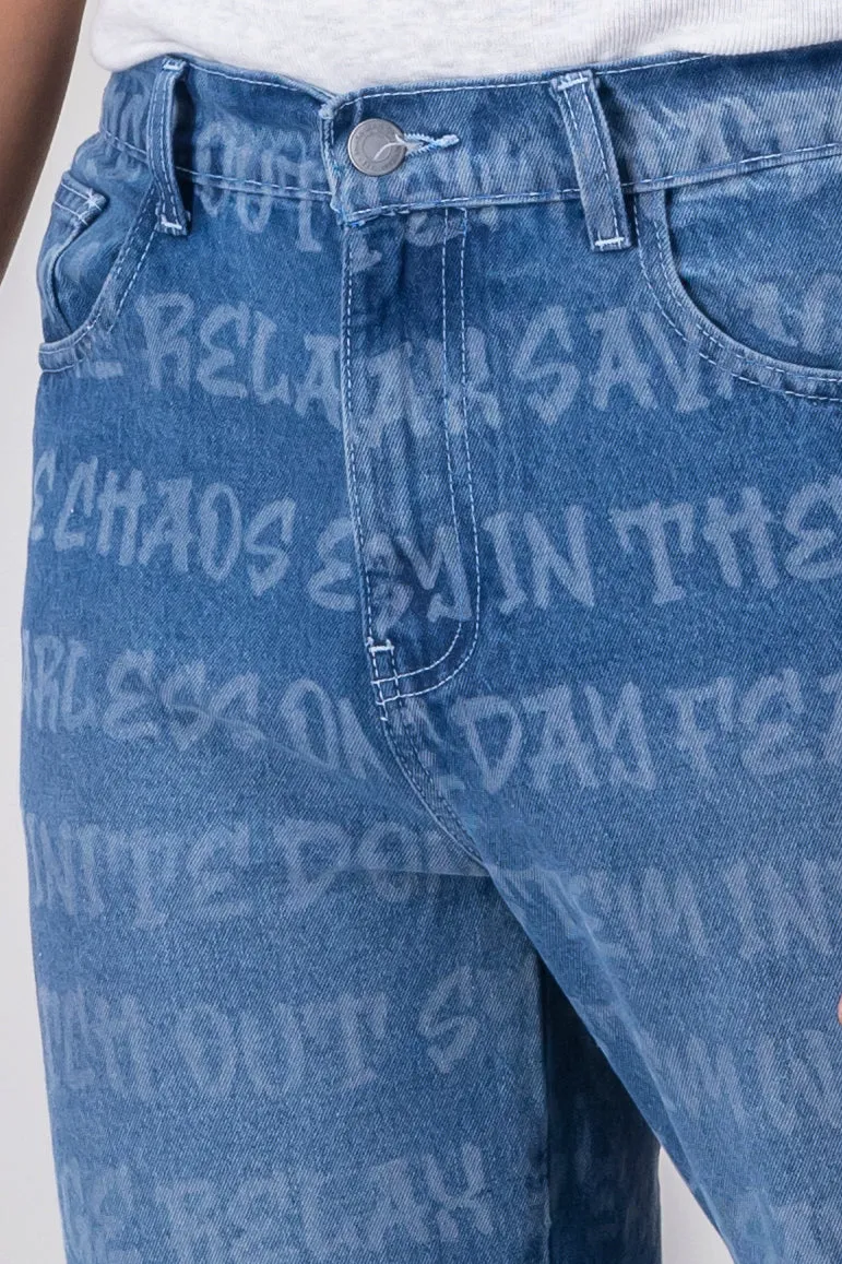 Jeans lettering straight sold by Shasa product image thumbnail 4