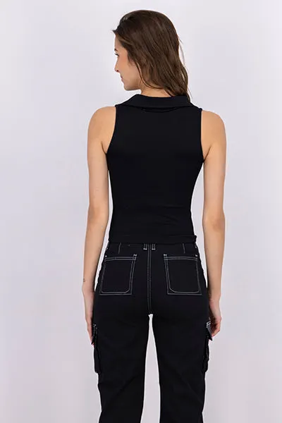 Top Acanalado Cuello Polo sold by Shasa product image thumbnail 4