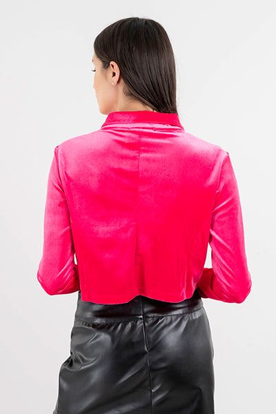 Saco crop velvet botones sold by Shasa product image thumbnail 4