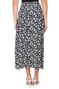 Falda midi flores abertura sold by Shasa