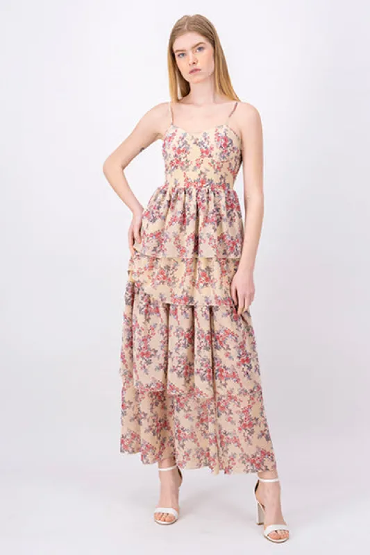 Vestido Maxi Flores Olanes sold by Shasa
