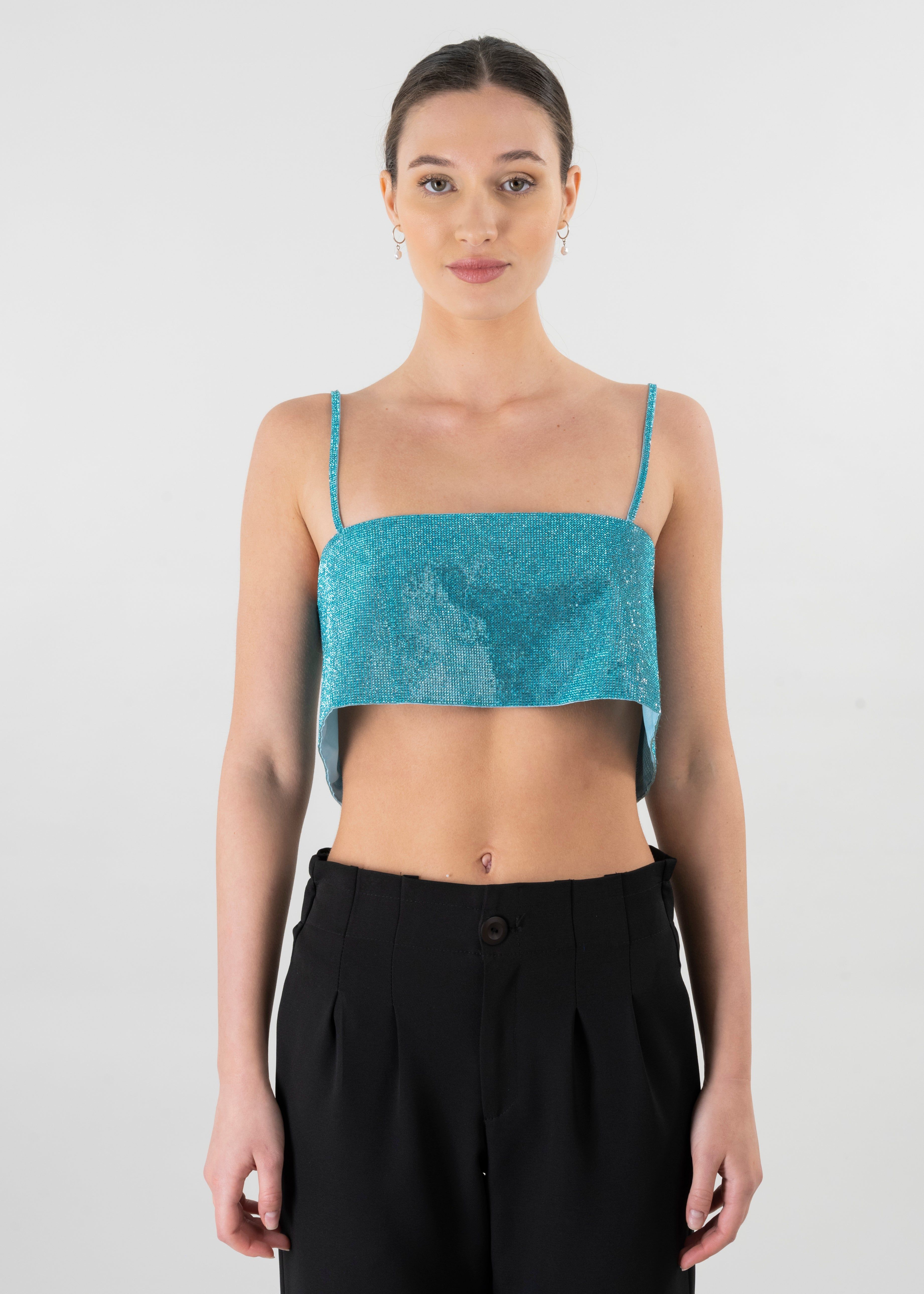 Top crop brillos tirantes sold by Shasa product image thumbnail 2