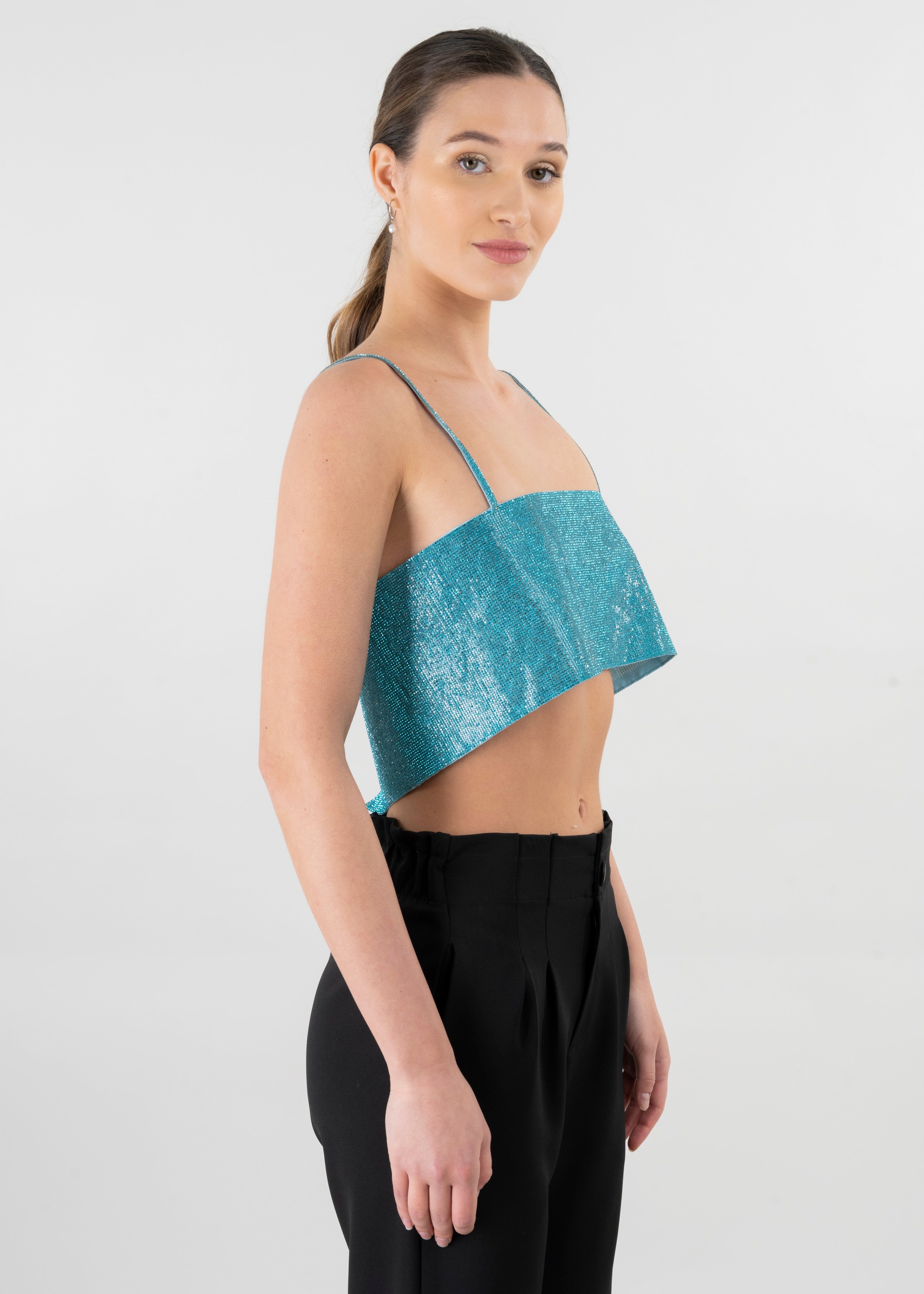 Top crop brillos tirantes sold by Shasa product image thumbnail 3