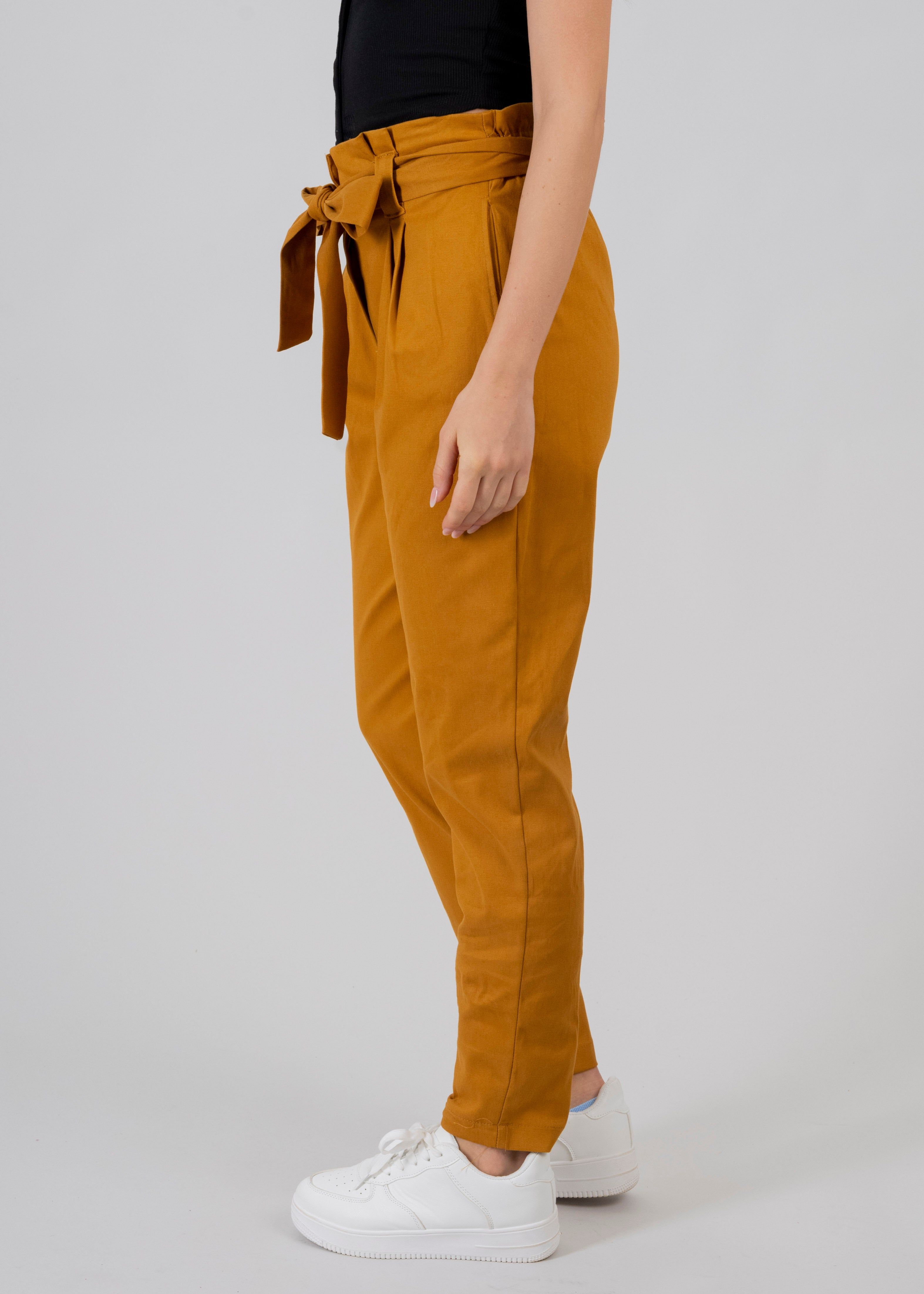 Pantalón paper bag cintura alta cinturón sold by Shasa product image thumbnail 3