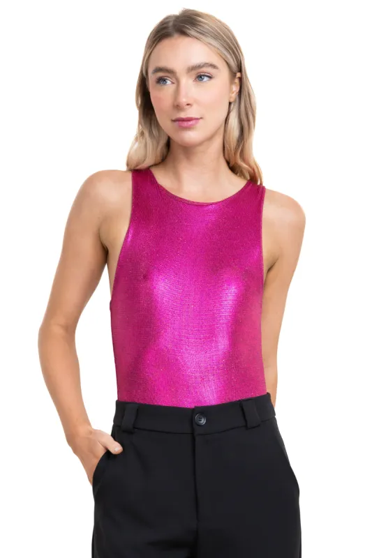 Body sin mangas brillos sold by Shasa