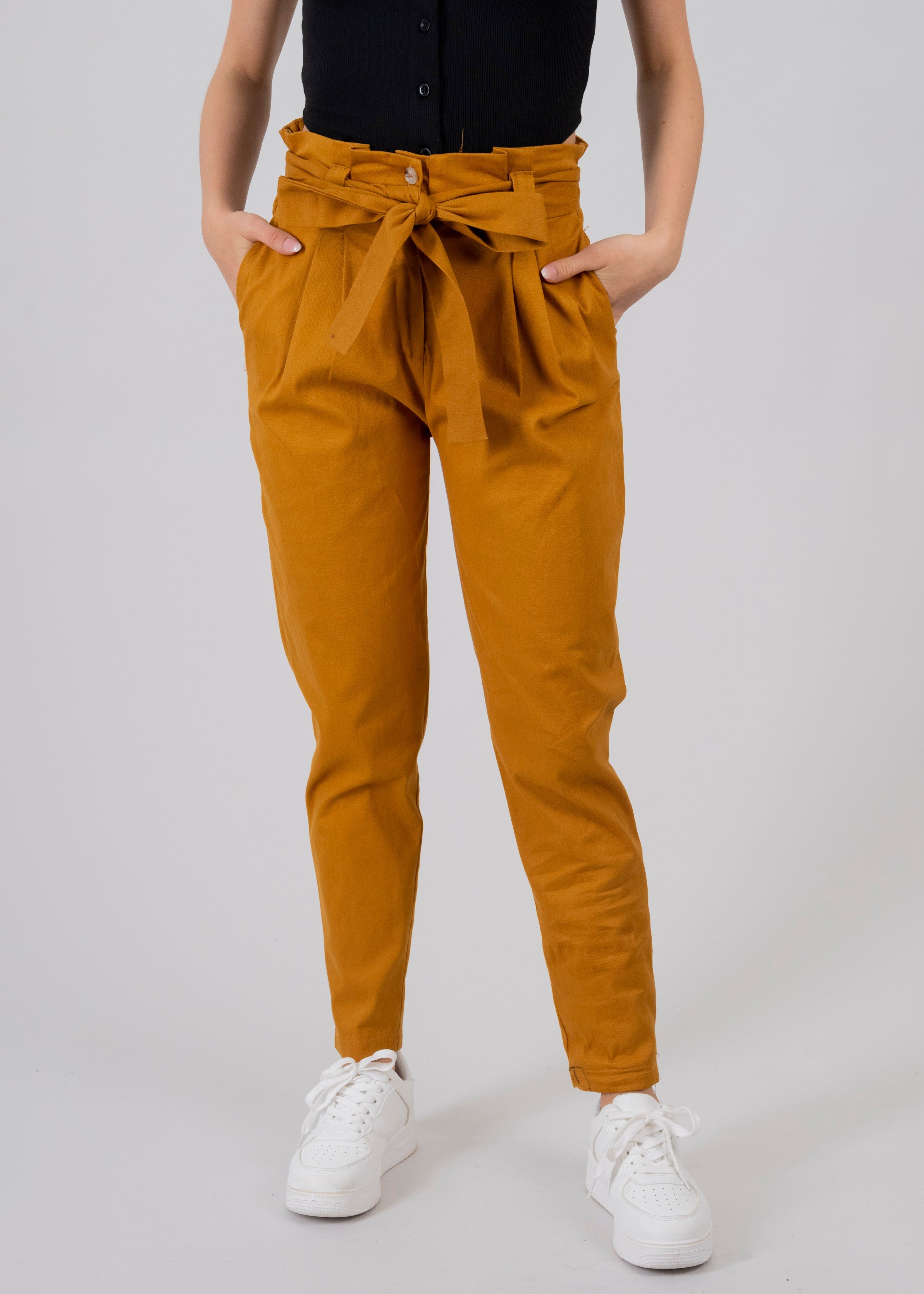 Pantalón paper bag cintura alta cinturón sold by Shasa product image thumbnail 2