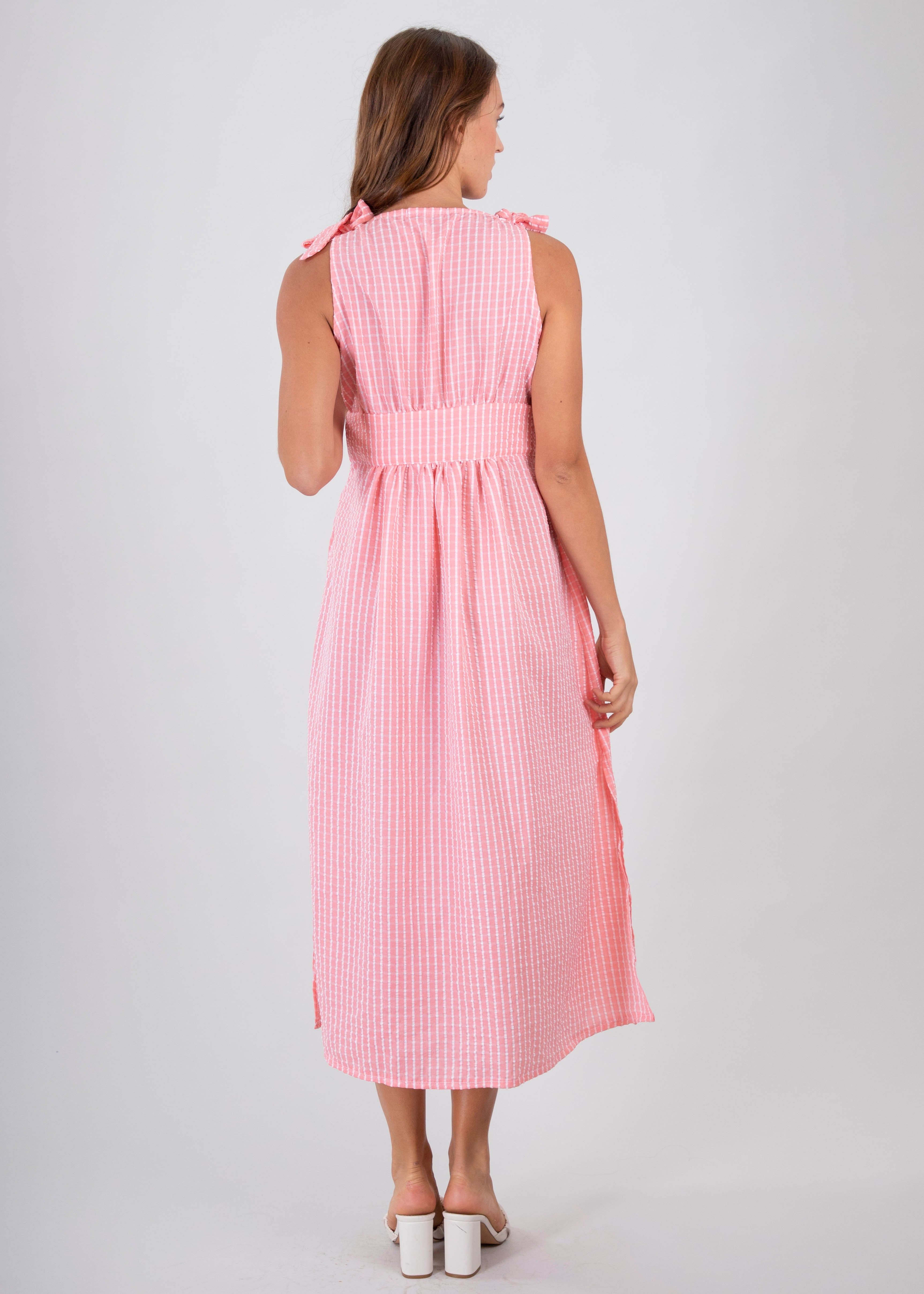 Vestido midi cuadros botones sold by Shasa product image thumbnail 4