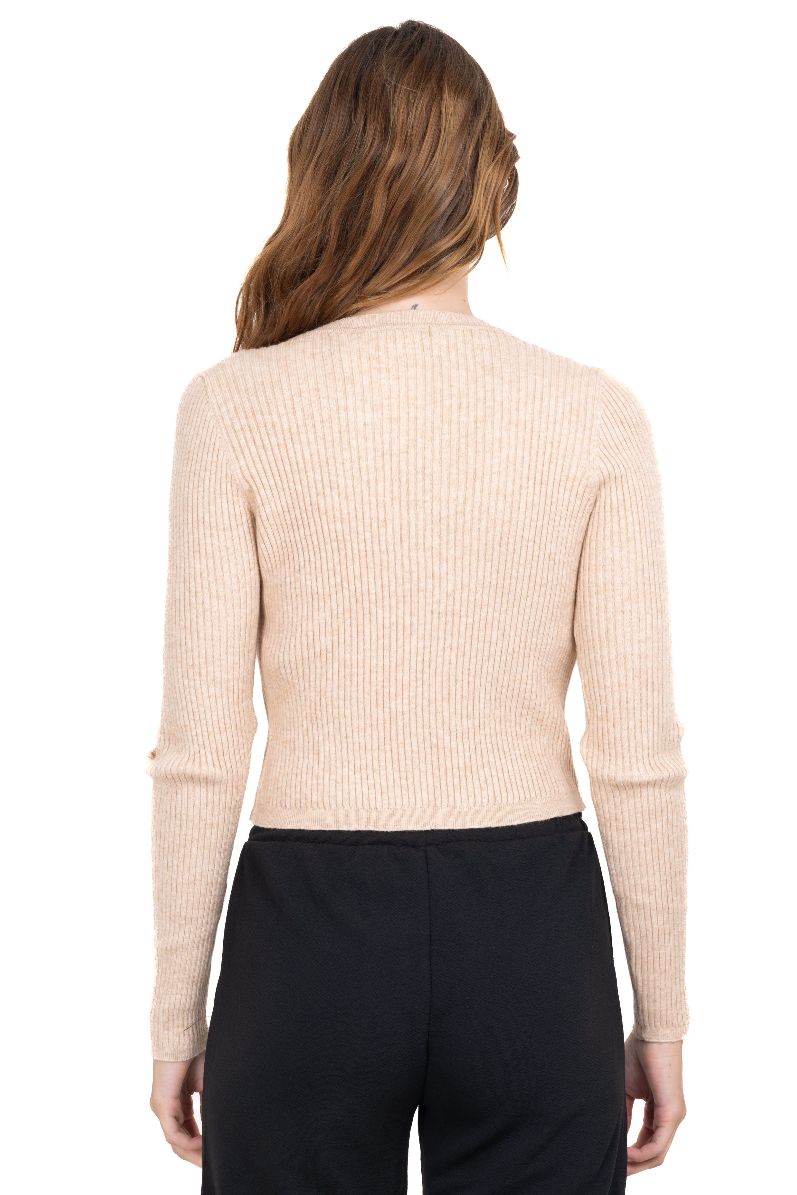 Suéter acanalado cuello v sold by Shasa product image thumbnail 4