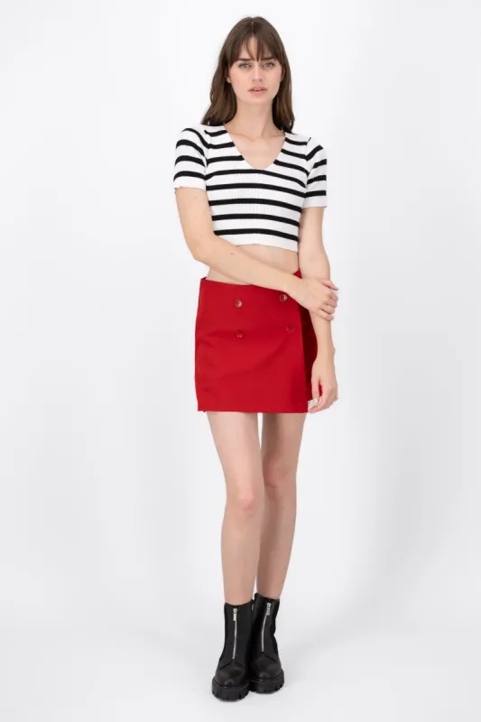 Falda Short Detalle Botones sold by Shasa