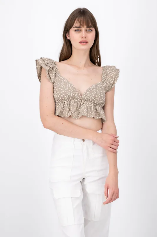 Blusa Bordada Con Copas sold by Shasa