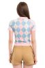 Top cuello polo rombos sold by Shasa