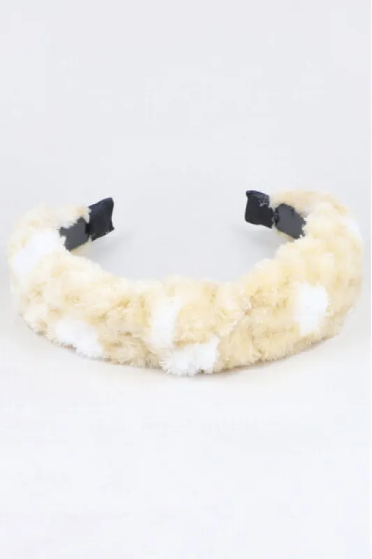 Diadema Ancha Peluche Puntos sold by Shasa