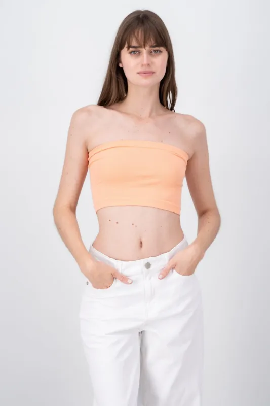 Top Tubo Strapless Rib sold by Shasa