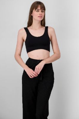 Crop top doble tela tirante grueso sold by Shasa