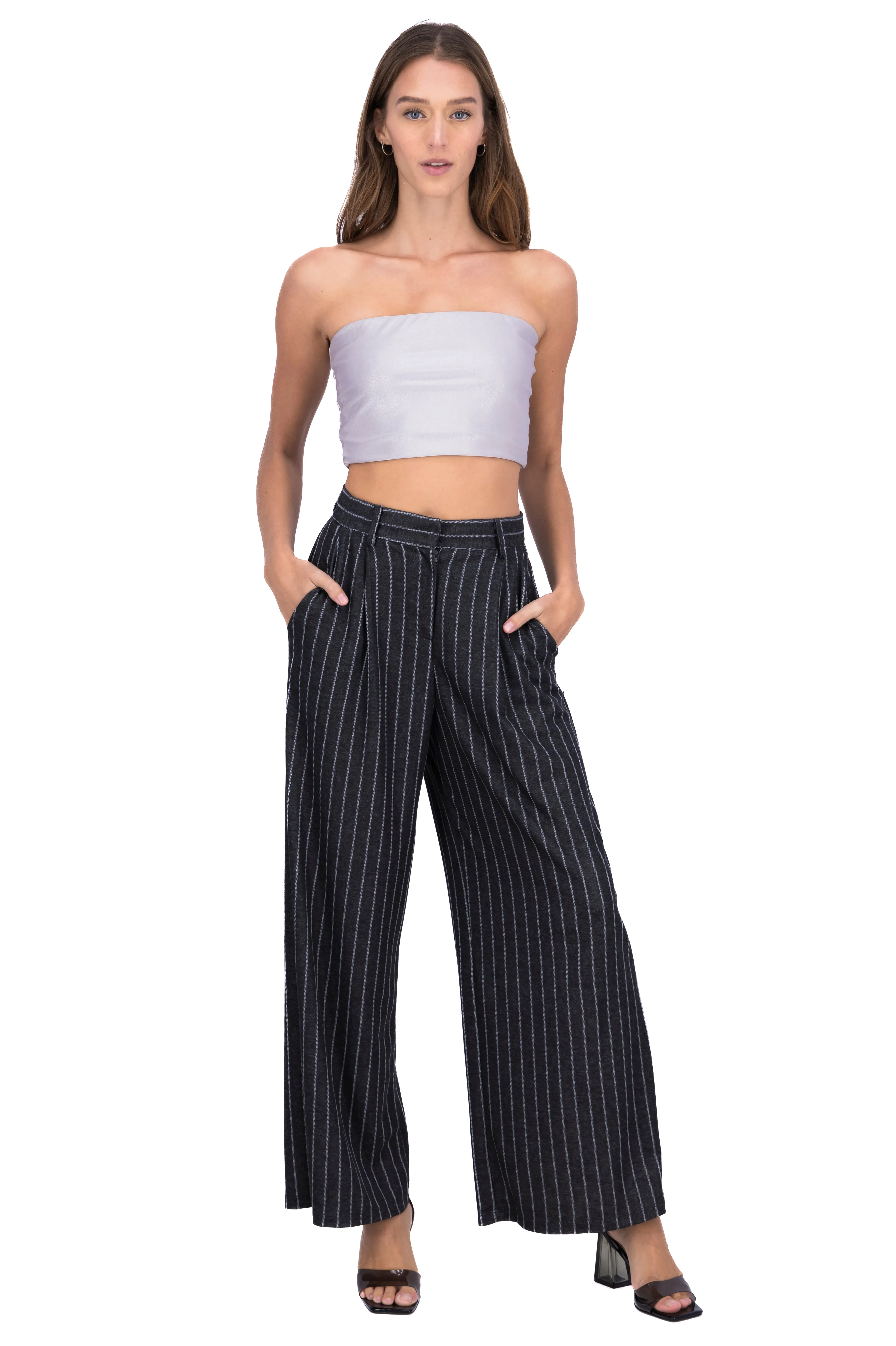 Pantalón wide leg cintura alta sold by Shasa