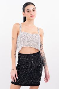Top Crop Espalda Descubierta Brillos sold by Shasa