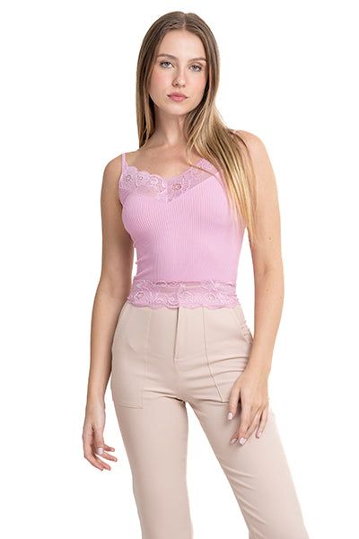 Top rib escote encaje sold by Shasa product image thumbnail 4