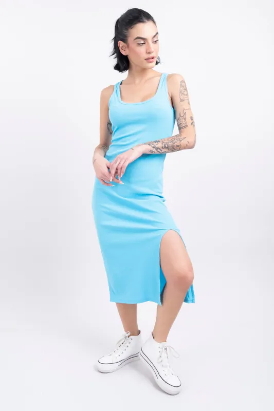Vestido midi bodycon abertura sold by Shasa