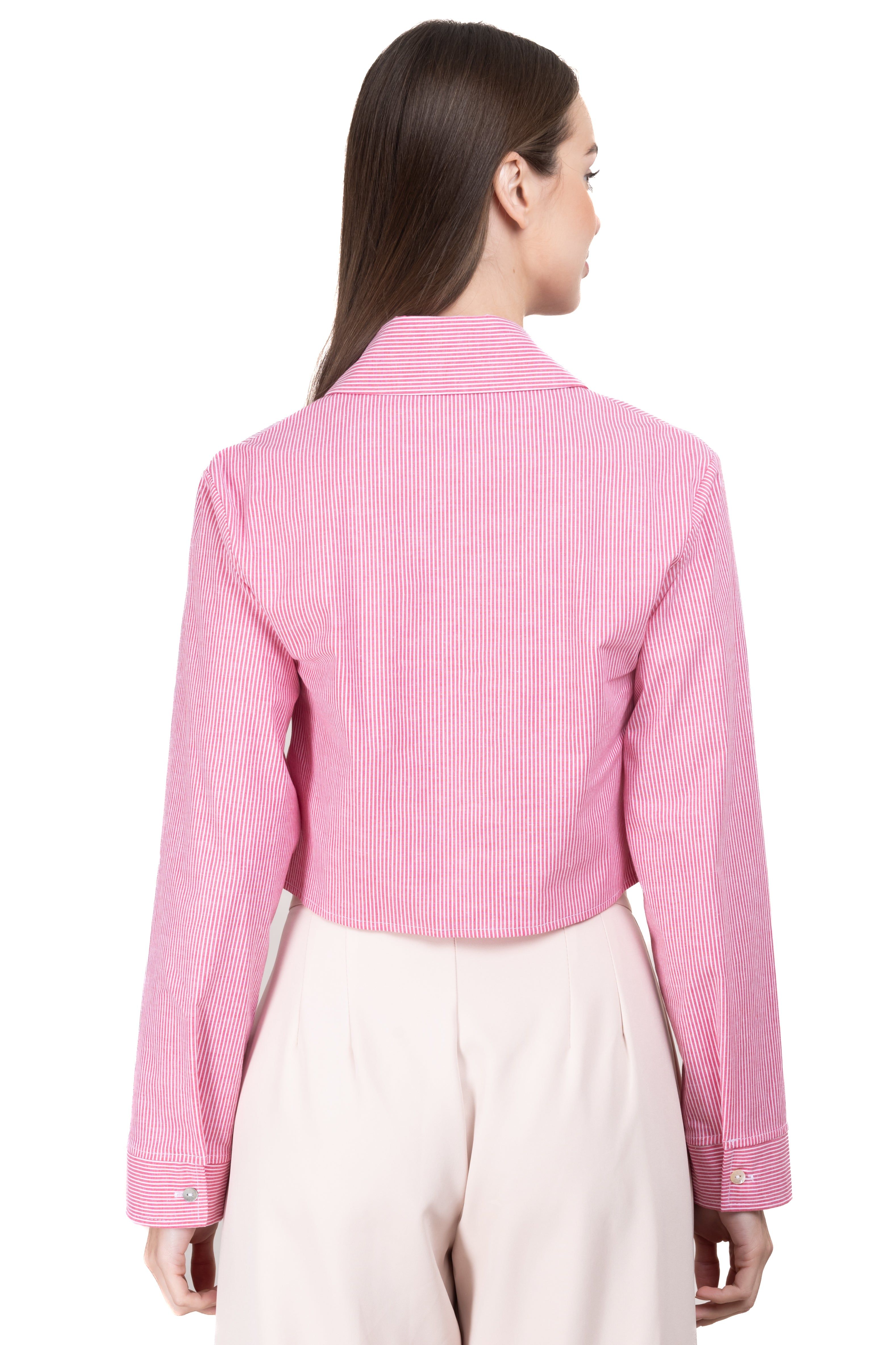 Camisa crop amplia rayas sold by Shasa product image thumbnail 4