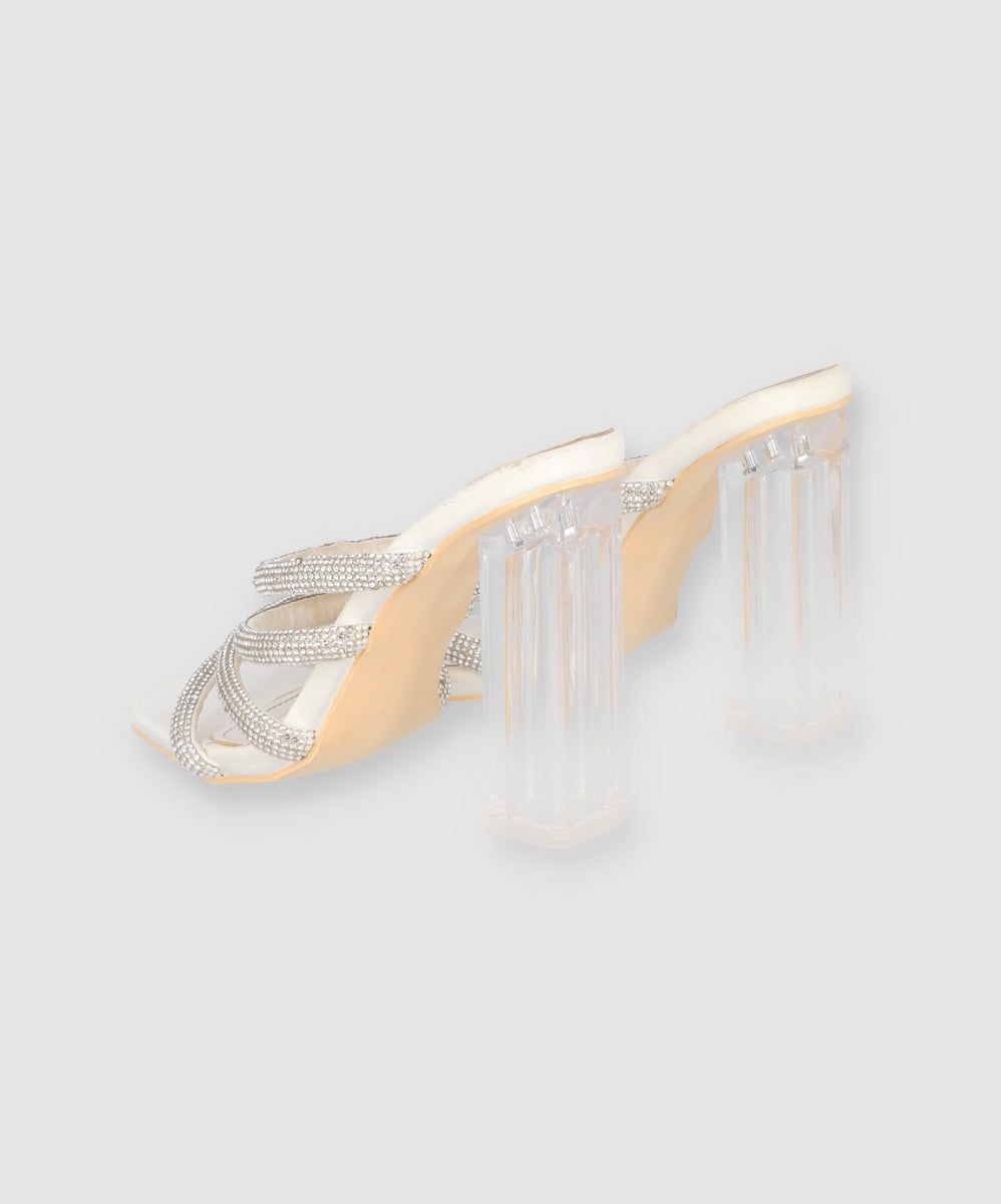 Tacón bloque transparente brillos sold by Shasa product image thumbnail 4