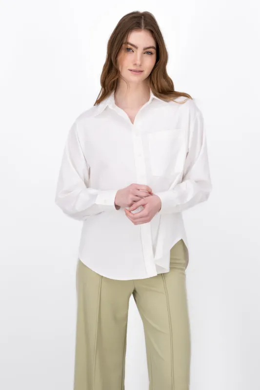 Camisa Larga Satin sold by Shasa