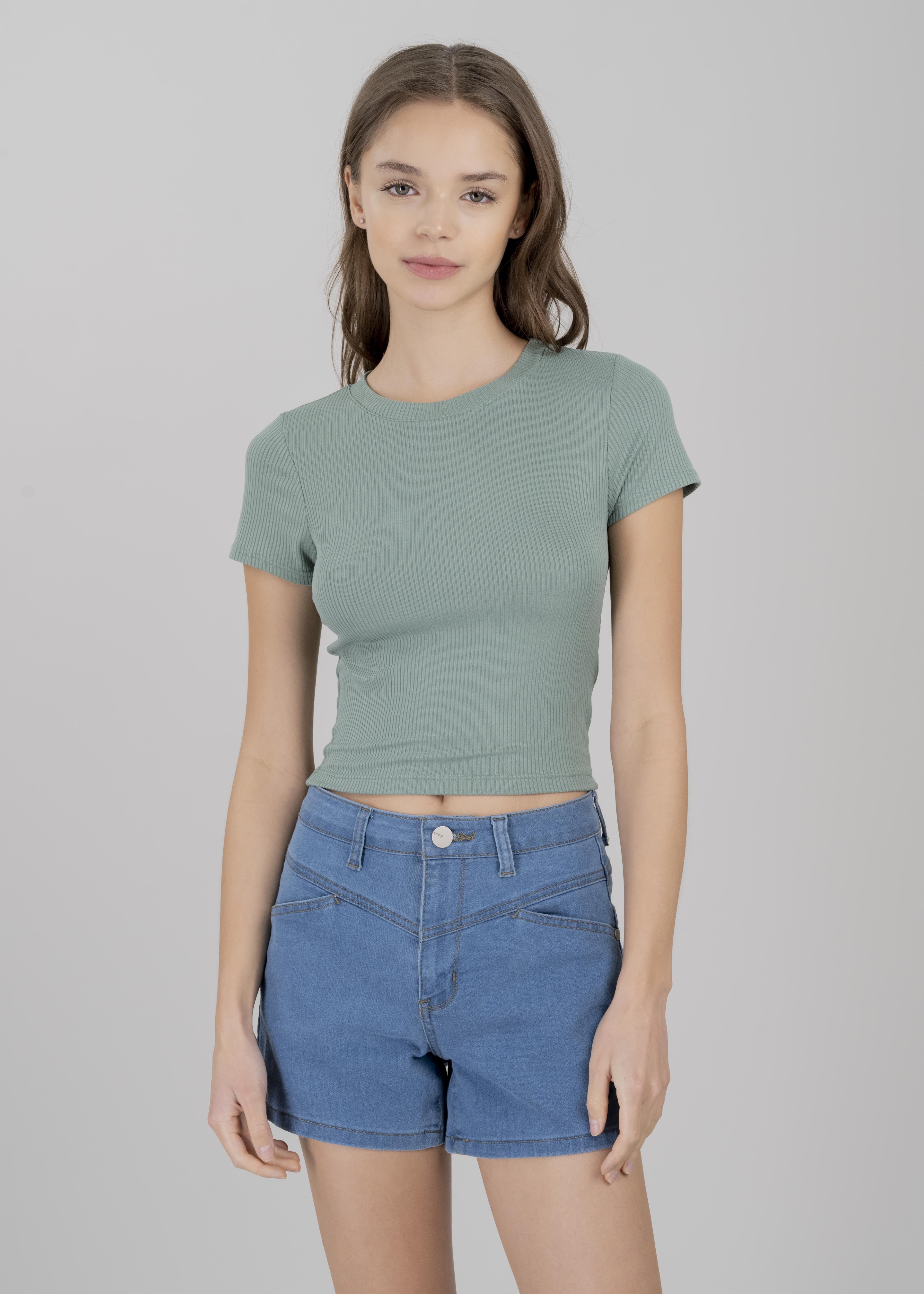 Top manga corta acanalado sold by Shasa product image thumbnail 2