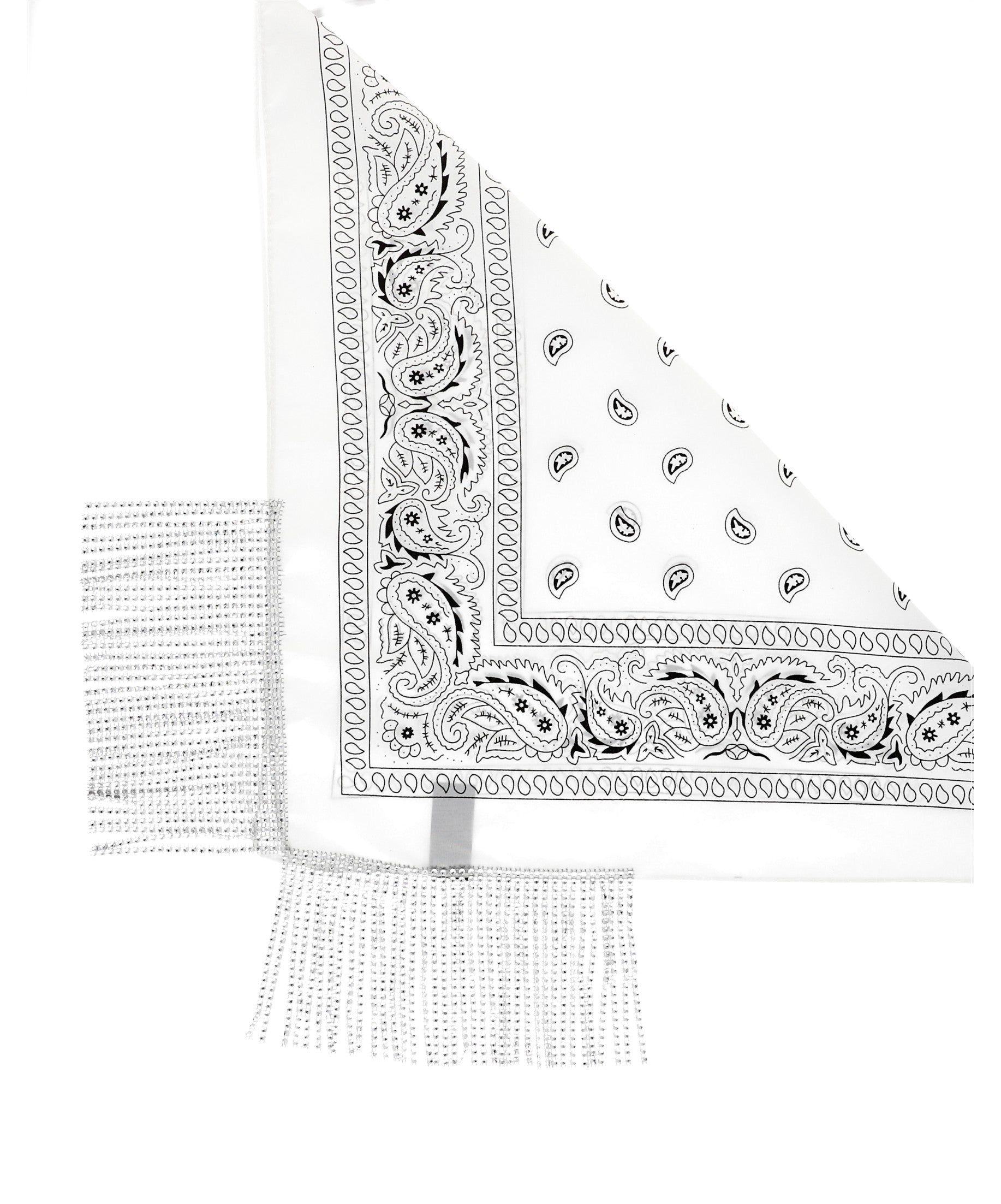 Pañuelo bandana flecos brillos sold by Shasa