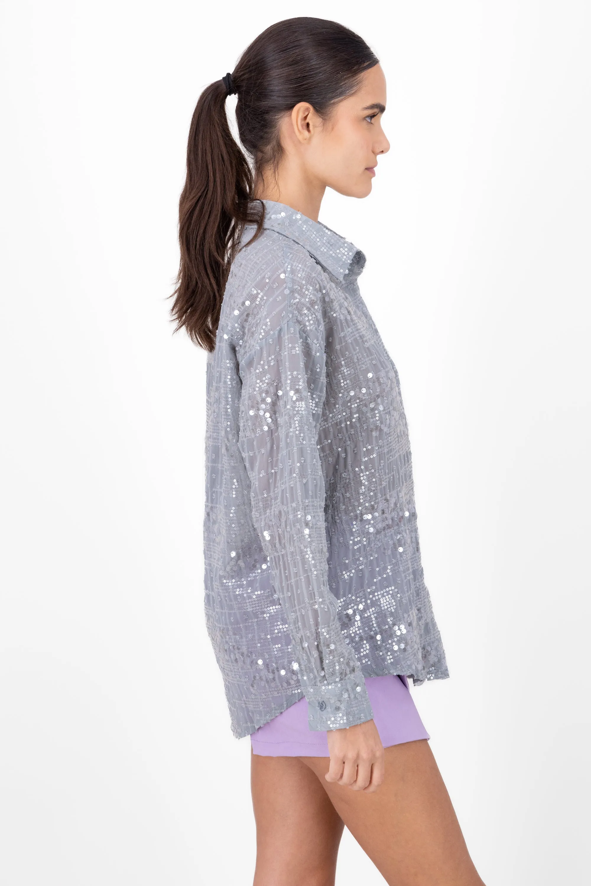 Camisa larga lentejuelas sold by Shasa product image thumbnail 3