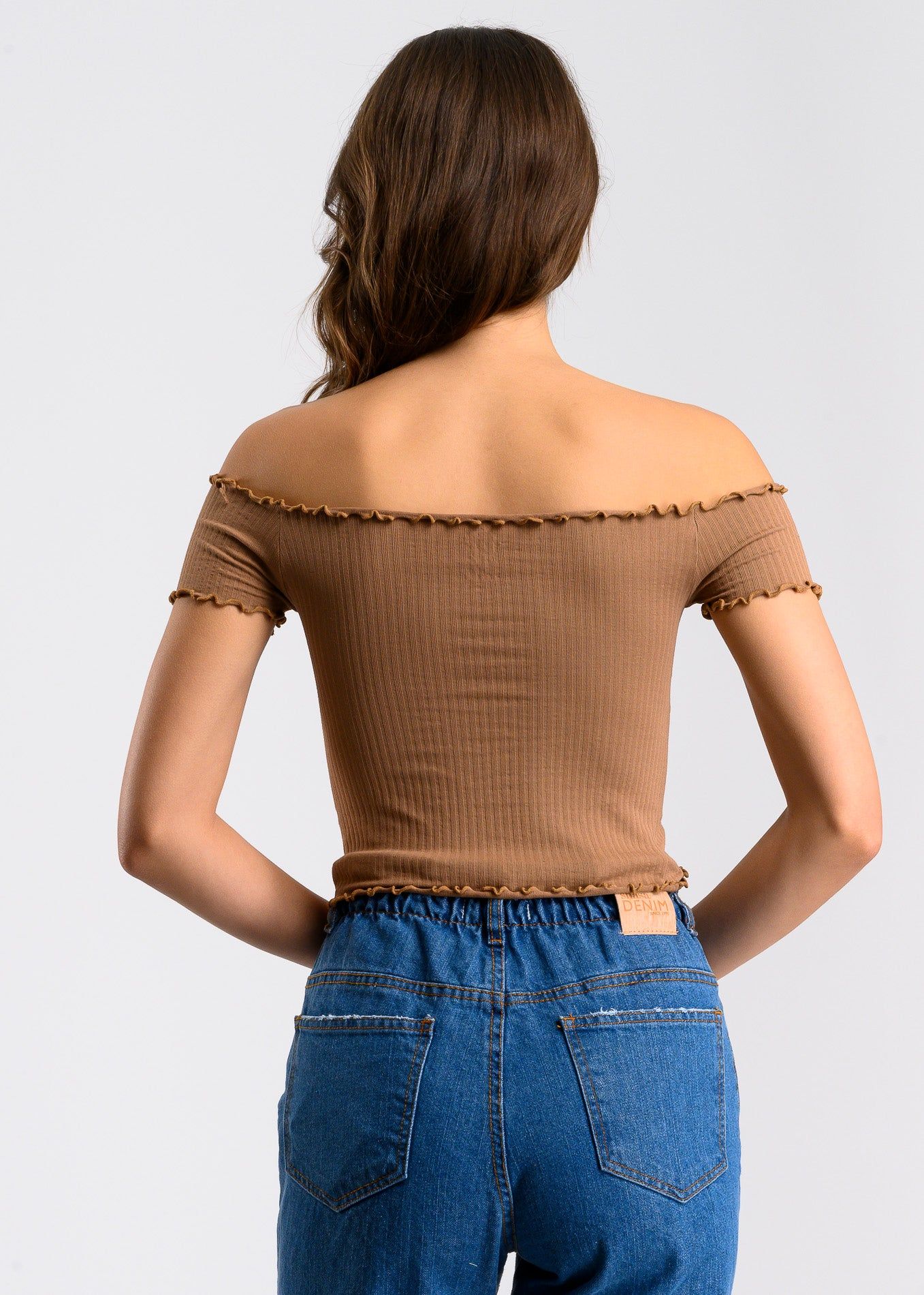 Top acanalado hombros descubiertos sold by Shasa product image thumbnail 4