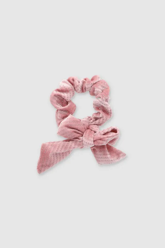 Scrunchie moño terciopelo brillos sold by Shasa