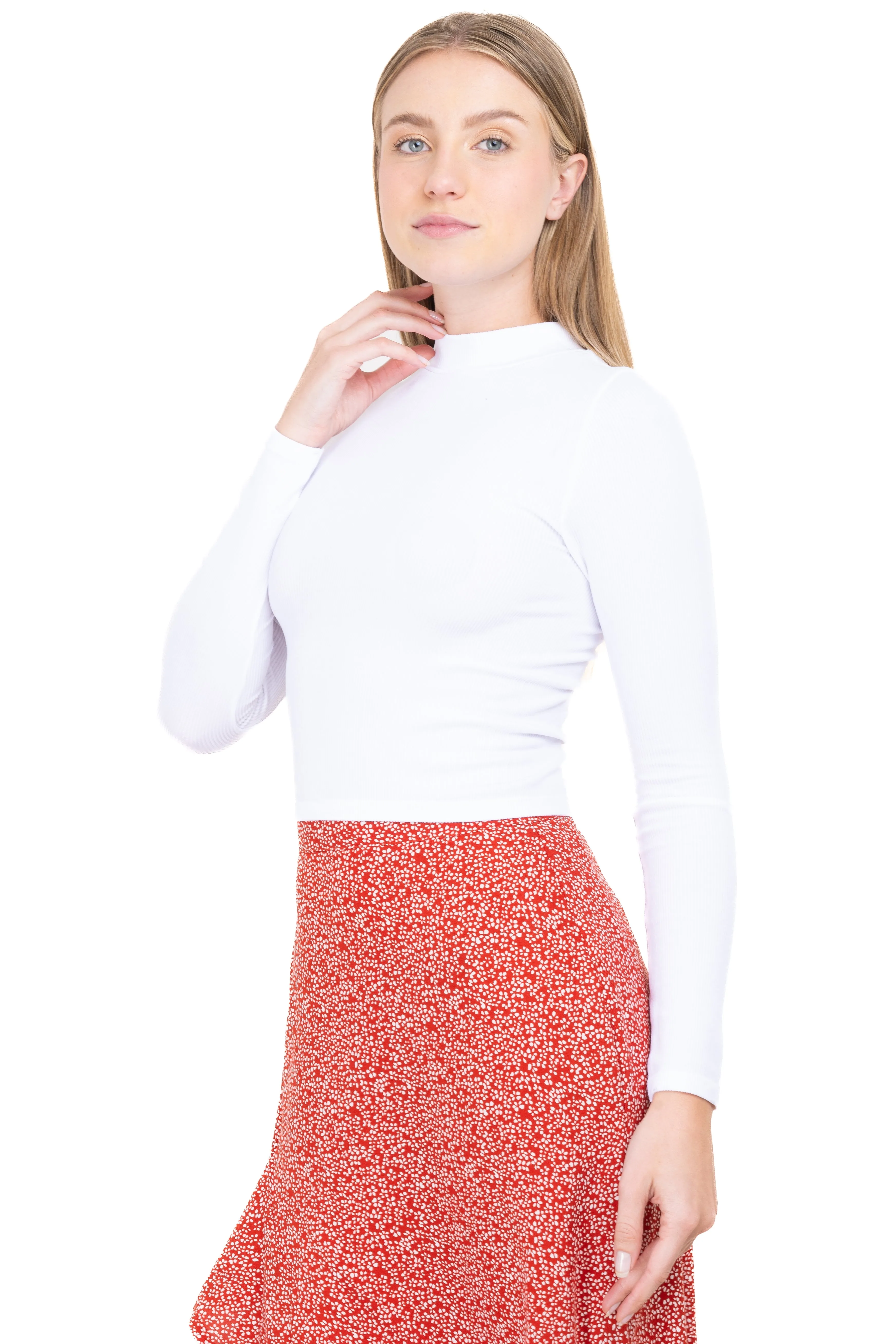 Blusa acanalada cuello alto sold by Shasa product image thumbnail 3