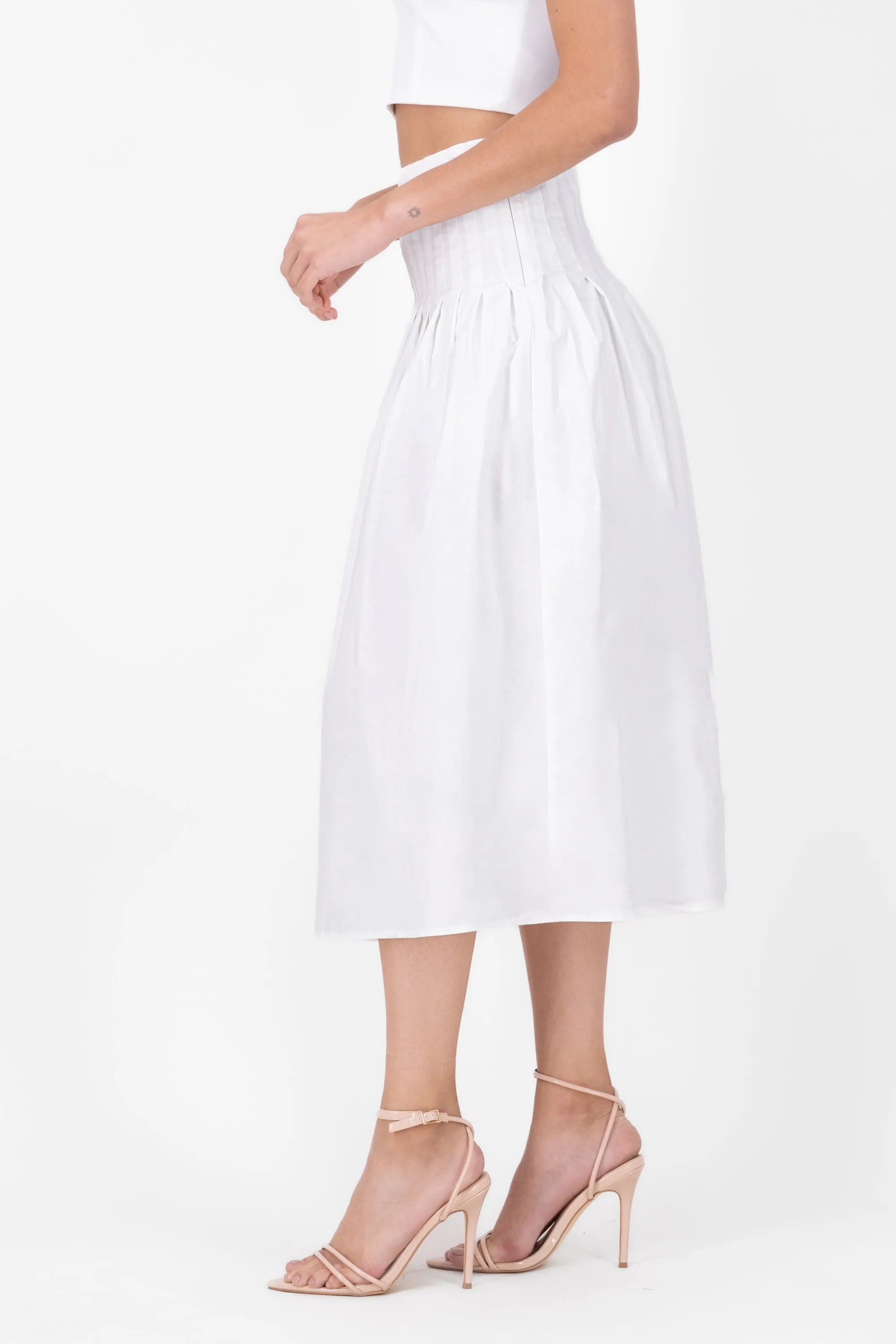 Falda Midi Plisado Tablas Cintura Hypsters sold by Shasa product image thumbnail 3