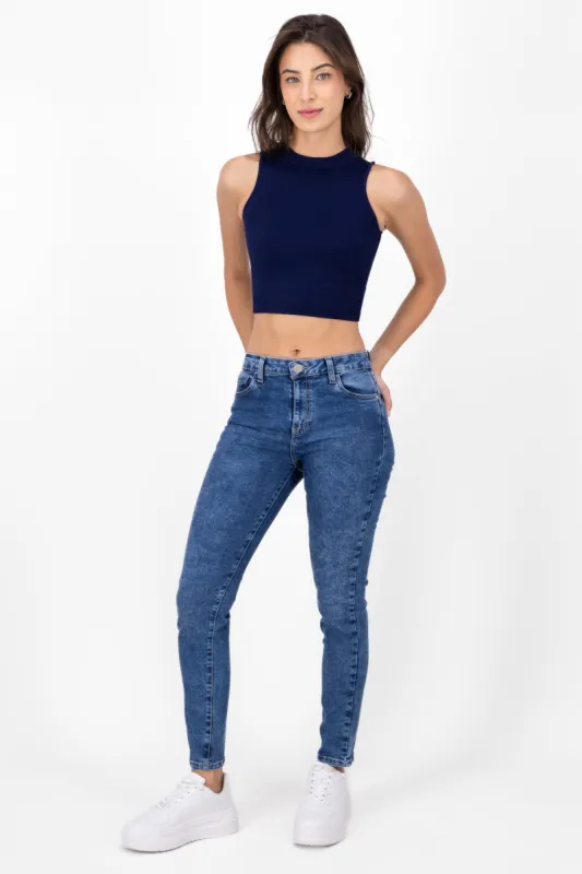 Jeans Skinny Cintura Media sold by Shasa