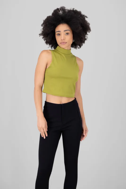 Top sin mangas cuello alto sold by Shasa