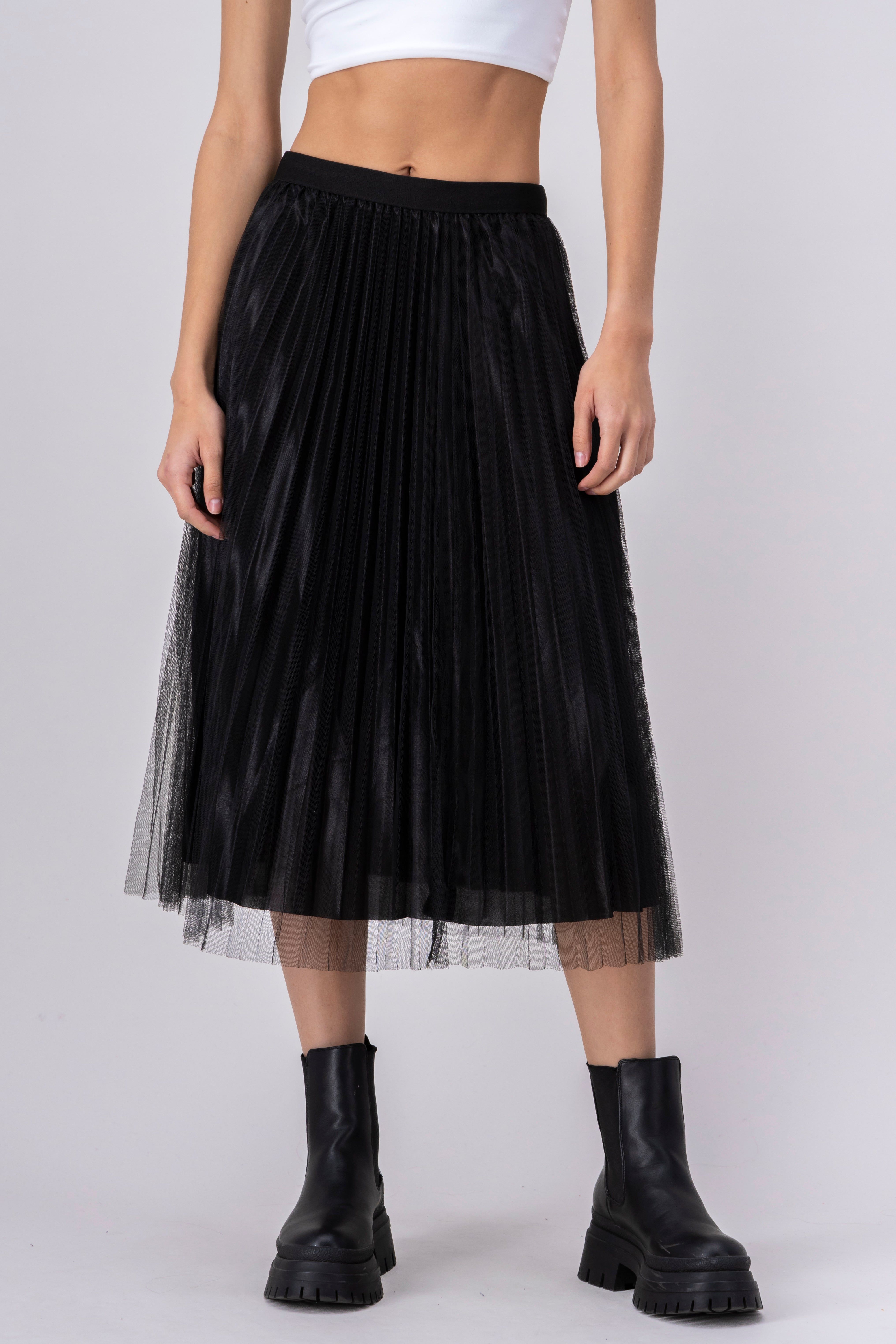 Falda midi plisada mesh sold by Shasa product image thumbnail 2