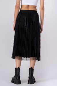 Falda midi plisada mesh sold by Shasa
